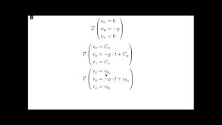 Equation du mouvement dans un champ de pesanteur / Equations horaires / Trajectoire / Terminale S