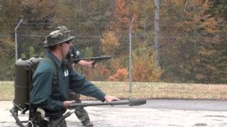 Flame Thrower Demonstration