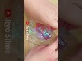 Slime Coloring with Rainbow Glitter Lip Gloss! Makeup Slime! #shorts