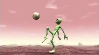 2021 Tarian sepak bola alien hijau lucu baru Amitokosita-2021 New funny Green alien football