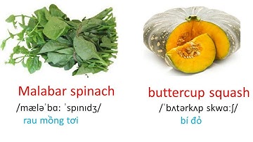 [Hot] Từ vựng 34 loại rau củ thông dụng bằng Tiếng Anh (hình ảnh + âm thanh)- Hot English