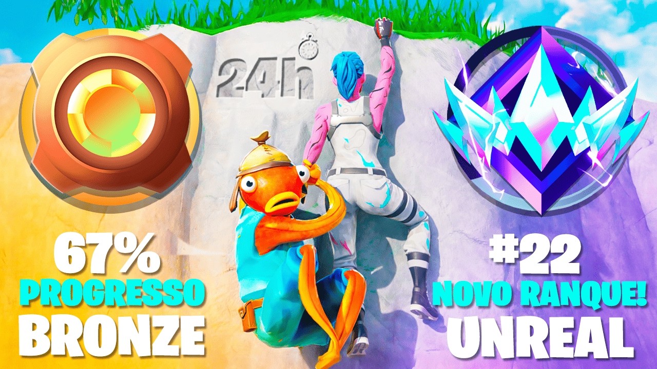 CARREGUEI um BRONZE para o SURREAL em 24 HORAS no Fortnite🏆