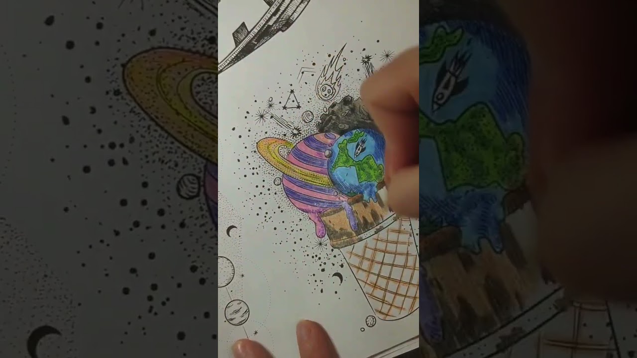 Space & Astronomy Coloring Book 