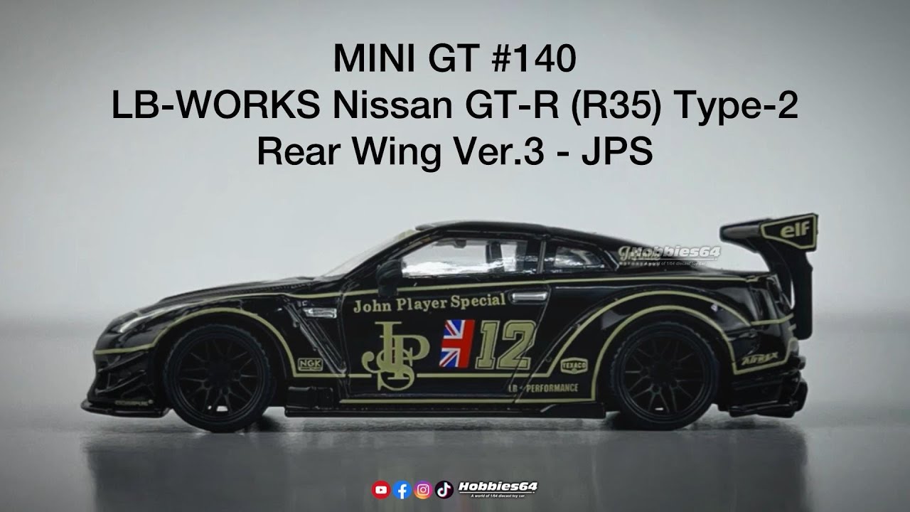 MINI GT 4 LB WORKS Nissan GT-R (R35) Light Blue Type 1, Rear Wing ver 2 RHD  Asia