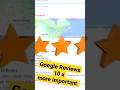 Google Business Reviews. 10 times more important than ever