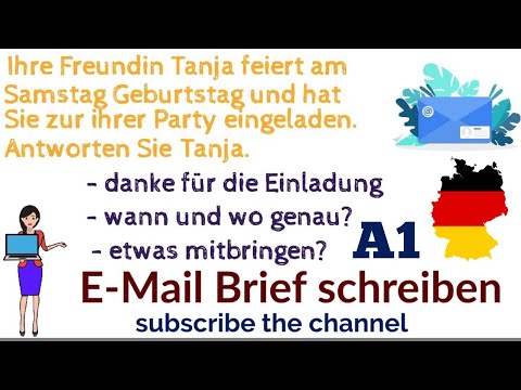 How to write E-mail & Letter in German Language Goethe Exam | Email und Brief schreiben