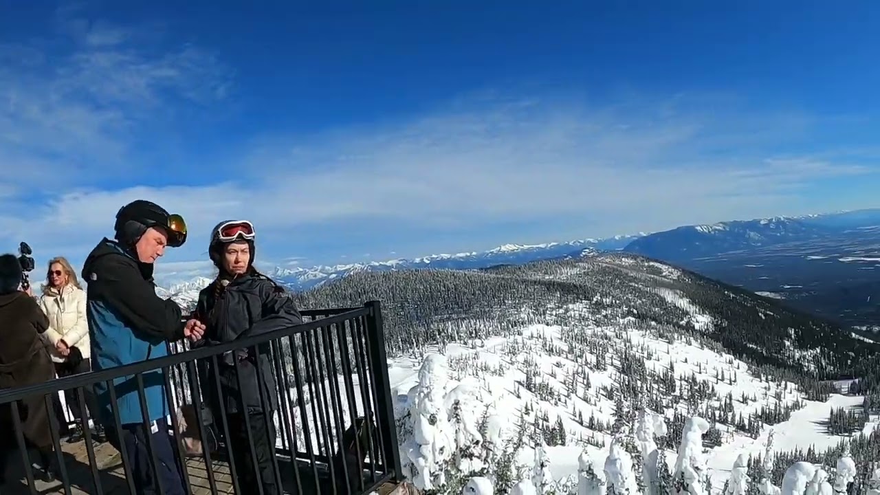 Root beer on piste at Whitefish--feb '25