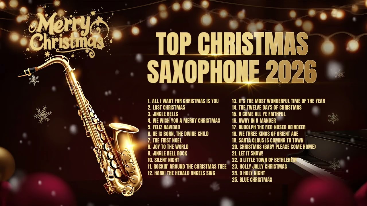 Best Christmas Songs 2026 – Saxophone Cover Compilation - Merry Christmas! ✨🎄🎷