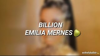 Letra de Billion - Emilia Mernes