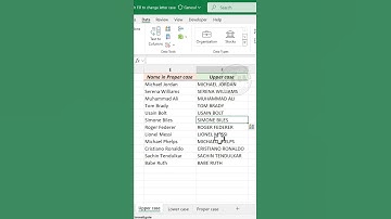 Convert Capital letters to Small letter using Flash Fill | Excel Tutorial