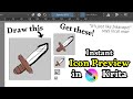 Instant Icon Preview in #Krita