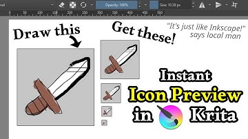 Instant Icon Preview in #Krita