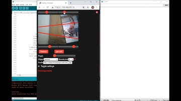 ESP32-CAM Caution Area (tfjs coco-ssd)
