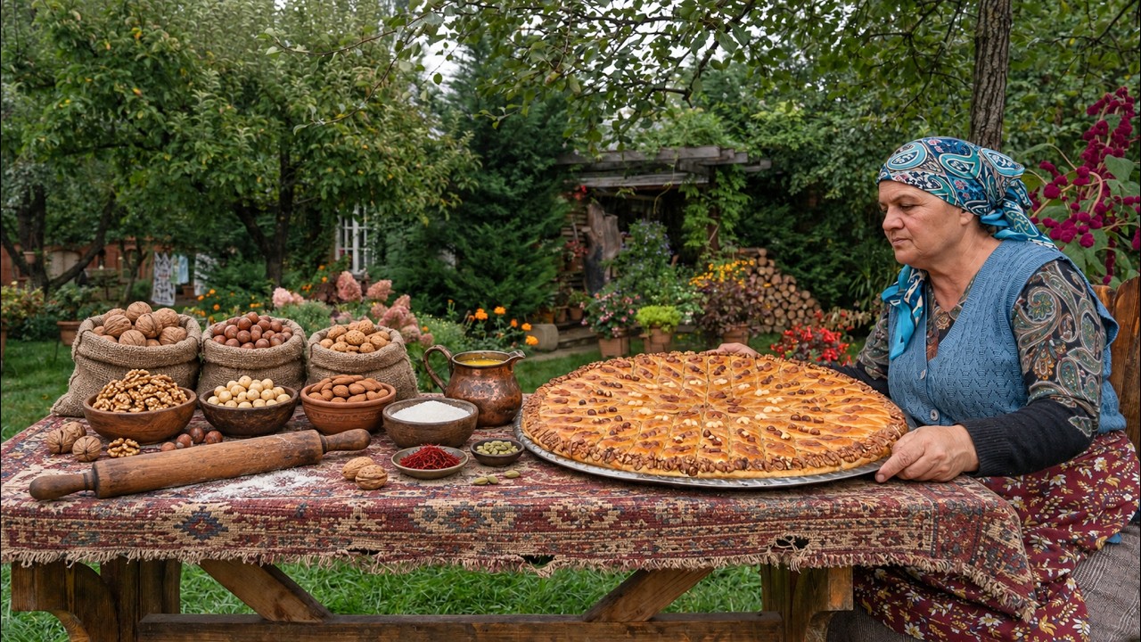 Crafting Classic Azerbaijani Baklava with a Trio of Nuts 🍯🌰