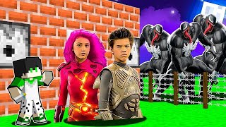 SHARKBOY e a LAVAGIRL PROTEGEU BEBÊ de um APOCALIPSE DO VENOM no MINECRAFT!