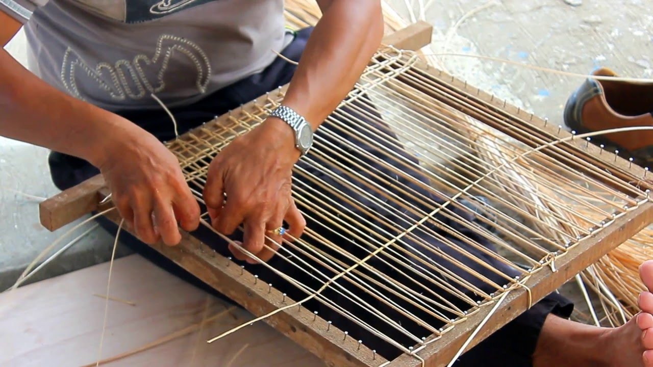 Weaving Rattan for Chair Cusion YouTube