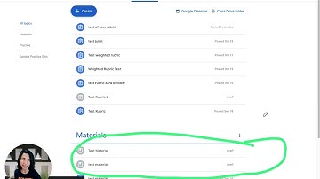 Hide material from students in Google Classroom