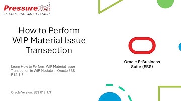 How to Perform WIP Material Issue Transaction | Oracle EBS R12