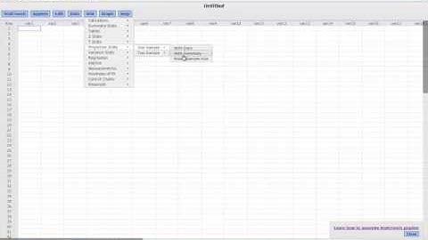 Hypothesis Test for Proportion in StatCrunch Example