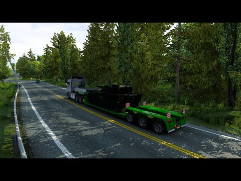 Video Thaco Auman chở xe tăng cực nặng về quân đội | ETS2 - youtube