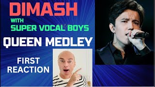 DIMASH with Super Vocal Boys: Queen Medley REACTION