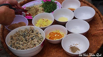 Hến Xúc Bánh Đa Đặc Sản Miền Trung (Mussels Scoop Cake) / Xó Núi Thôn Quê