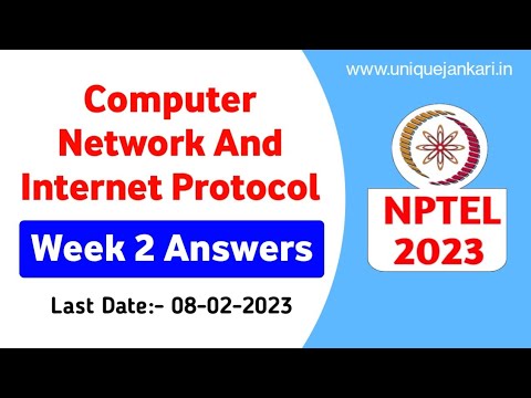 computer networks and internet protocol nptel assignment answers week 2