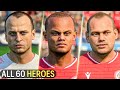 ALL 60 HERO Faces in EA Sports FC 24! (Ft. Sneijder, Kompany, Berbatov, etc.)