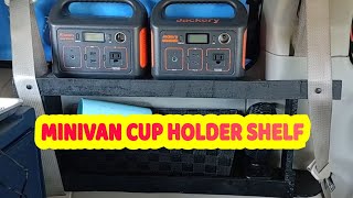 MINIVAN SHELF BUILD: Cup Holder Shelf