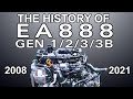 VW Audi EA888 Gen 1, 2, 3, 3B TSI TFSI Engine Problems Comparison Review 2008-2021