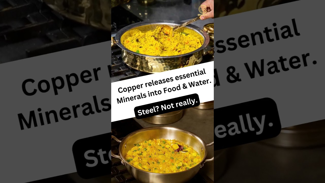 🥄 Copper vs Steel — Which is Healthier for Your Kitchen? 🤔