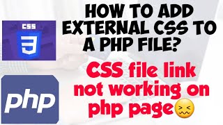 How to link CSS files to a PHP file?|CSS file link not working on PHP page|Clever Learning