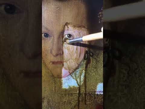 Watching 200yearold varnish being removed from a painting