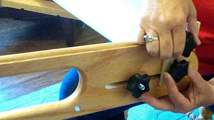 Weavers Rapid Warp Loom - Mounting the Heddle for Weaving part 2