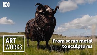 Creating lifesize animal sculptures out of scrap material | Art Works