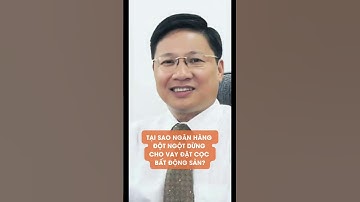 TẠI SAO NGÂN HÀNG ĐỘT NGỘT DỪNG CHO VAY ĐẶT CỌC BẤT ĐỘNG SẢN?