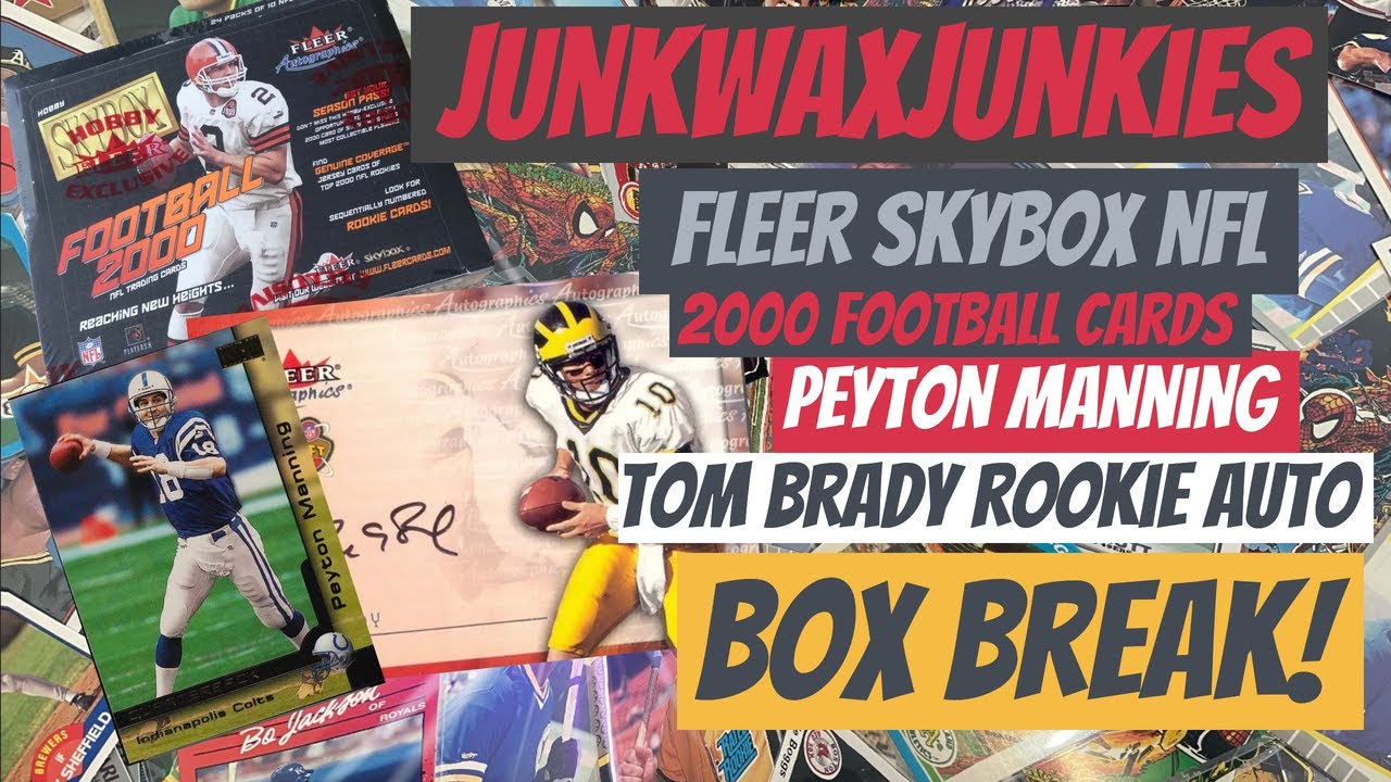 2000 Fleer Skybox Football box break Tom Brady Rookie Auto search