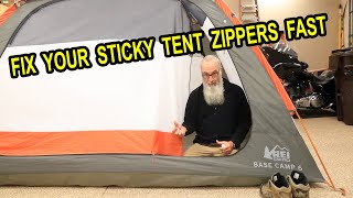 🏆Best Fix for Sticky Tent Zippers 💪🏻