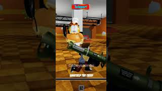 Barry's Prison GARFIELD EXPLODES! π¨π¨ #gaming #garfield #roblox #shorts