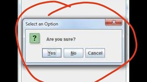 How to create a Confirmation Dialog Box in Java Netbrans IDE