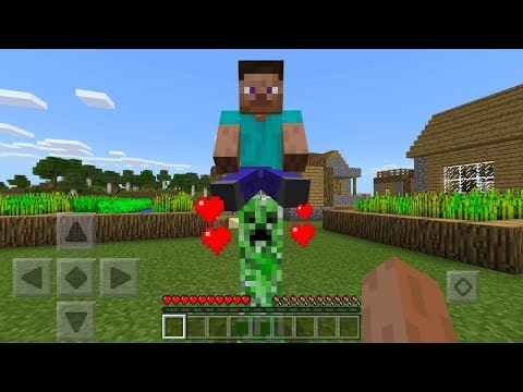 Como domar e do passeio Creepers em Minecraft Pocket Edition