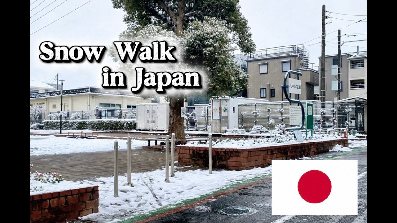 Silent Snow Walk in Japan ❄️ Peaceful Winter Street Walking Tour
