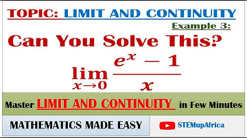 Fundamentals of Limits & Continuity Step by Step Calculus Guide & Applications |Example 3 #Calculus