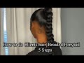 How To Do Clients Hair| Braided Ponytail 5 Steps