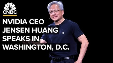 Nvidia CEO Jensen Huang gives a keynote address at the GTC conference in Washington — 10/28/25