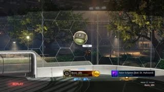 Backward wavedash to ceiling shot