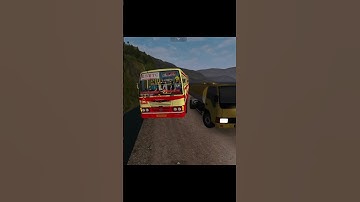 Kerala KSRTC BUS on dengerous Ghat road | Bussid mod #shorts #short #bussid #shortvideo