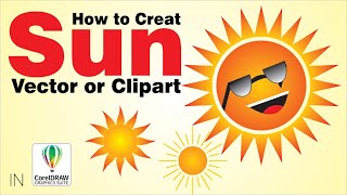 How to create SUN vector/Clipart in CorelDrAW| Sun Vector in CorelDRAW | CorelDRAW Tutorial | Learn