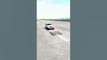 Car Gets Launched by Spike Trap! 😱 | BeamNG.drive Brutal Crash