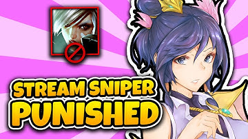 Streamsniper gets PUNISHED